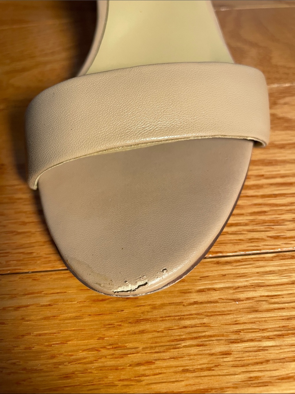 Naturalizer Vera Sandal Heel in Creme Brulee Leather, Women’s 5.5 - Picture 7 of 7